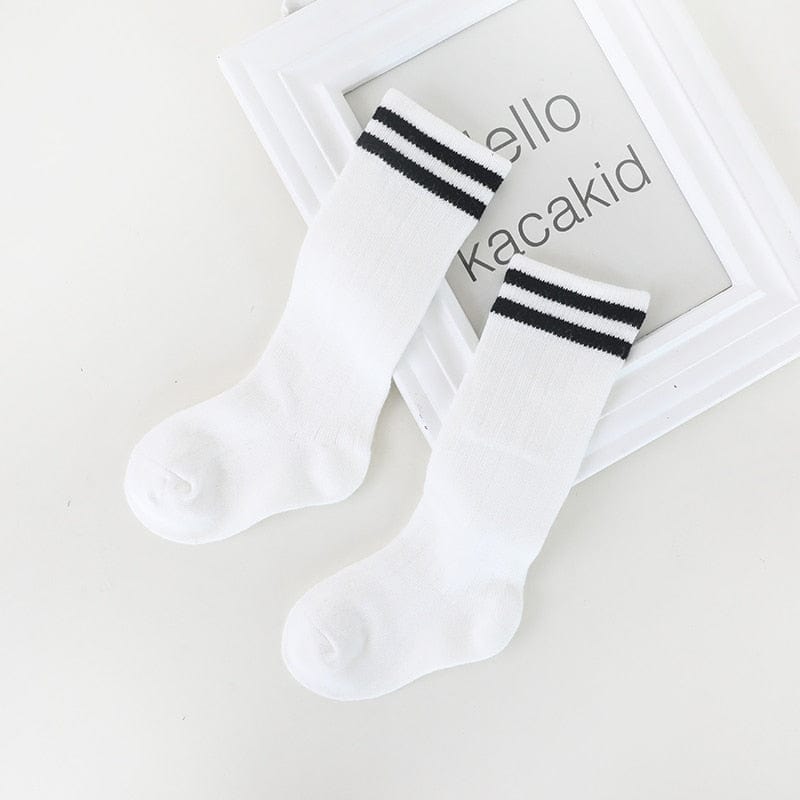 My Socks Blanc / 0 à 2 Ans Chaussettes Hautes Bébé Garçon