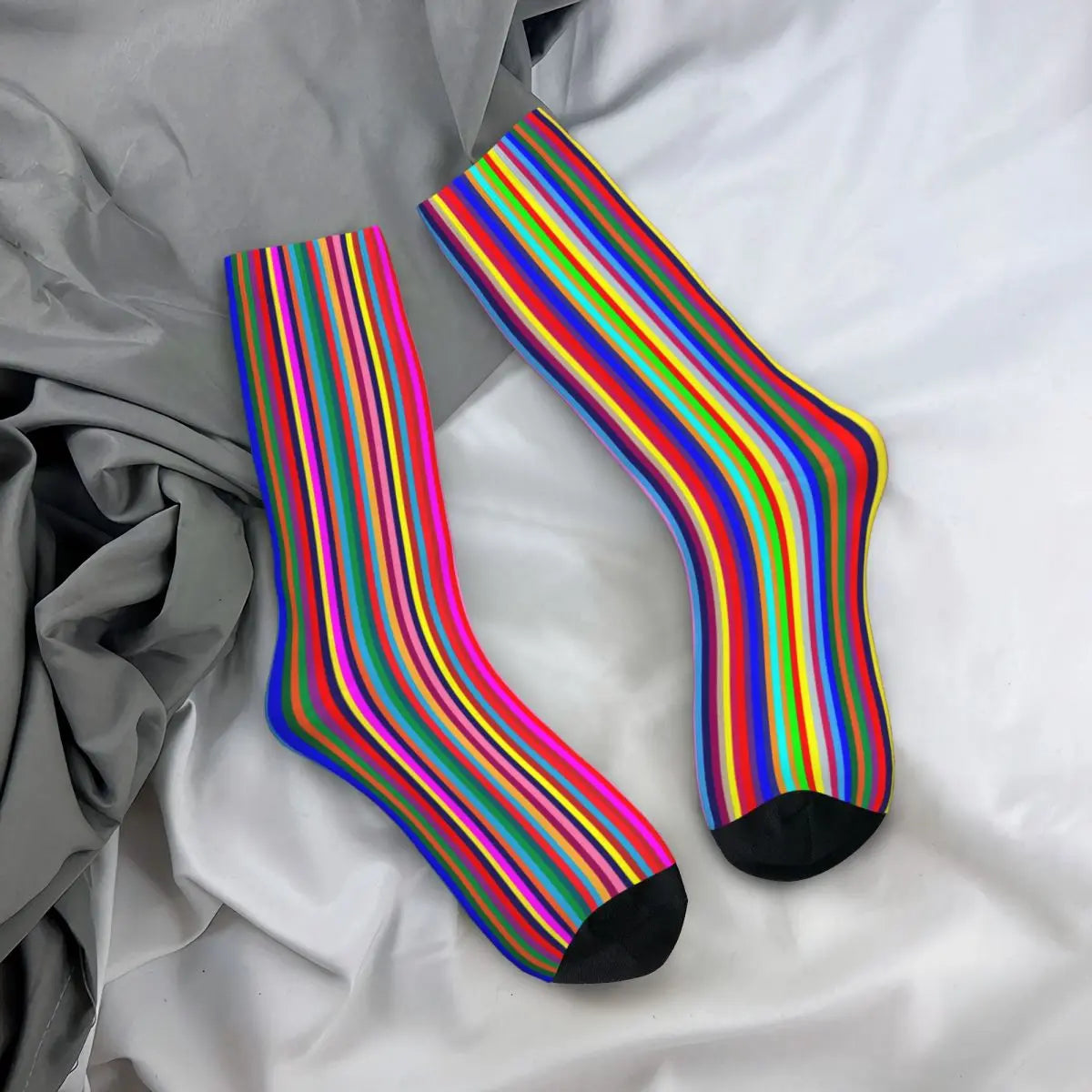Chaussettes Rayées Multicolores