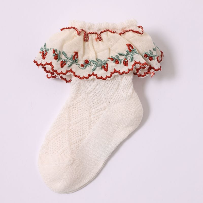 My Socks 3 Paires - Blanc / 0 à 6 Mois Chaussette Froufrou Bébé