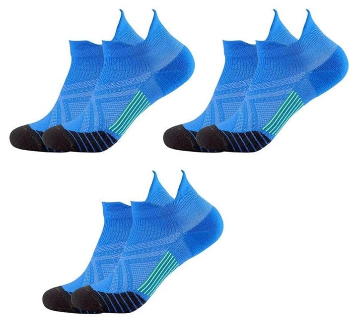 My Socks 3 Paires - Bleu / 34-39 Chaussettes Basse De Contention