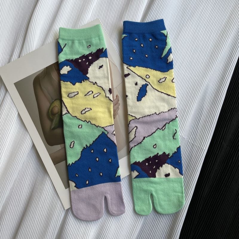 My Socks Abstrait / Unique Chaussettes Japonaises 2 Doigts