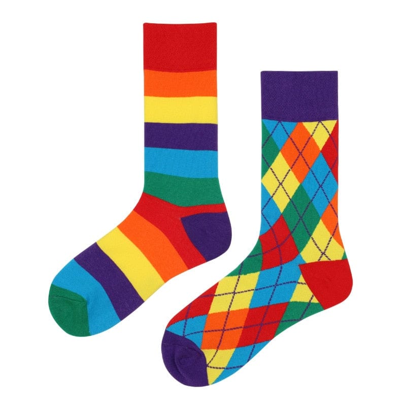 My Socks Arc-En-Ciel / 40-44 Chaussettes Colorées Fantaisie Homme