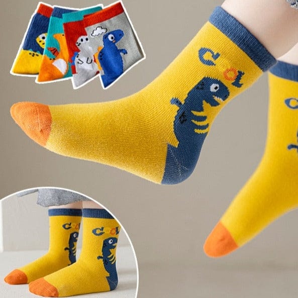 My Socks Bébé Dino / 6 à 8 ans Chaussette Haute Garçon
