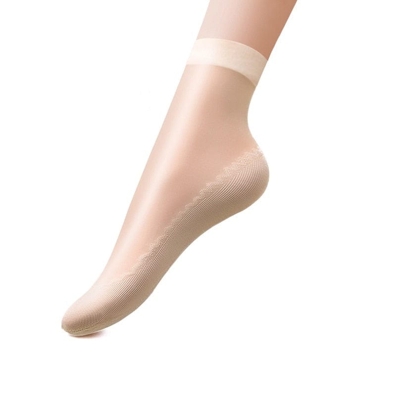 My Socks Beige / 10 Paires / 35-39 Collant Chaussette Basse
