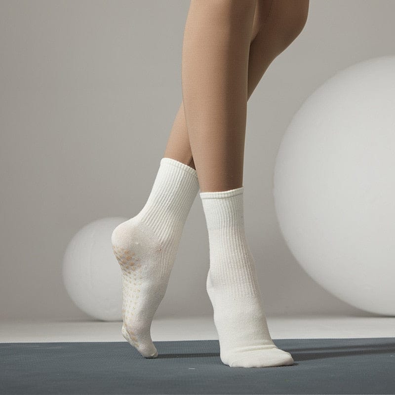 My Socks Blanc / 35-40 Chaussettes Yoga Antidérapantes