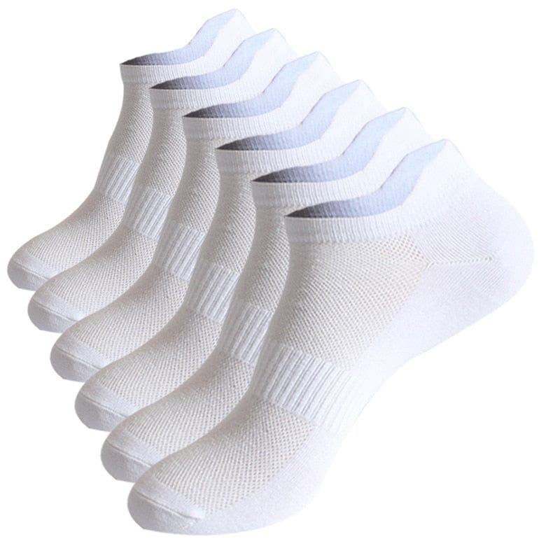 My Socks Blanc / 6 Paires / 41-46 Chaussettes Sport Coton Homme