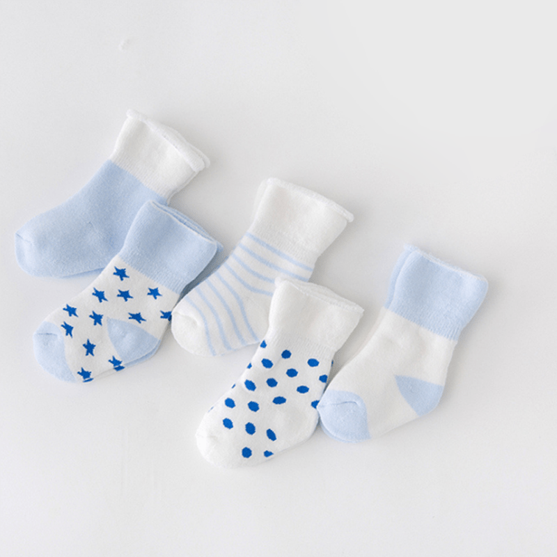 My Socks Bleu / 0 à 6 Mois Chaussette Épaisse Bébé