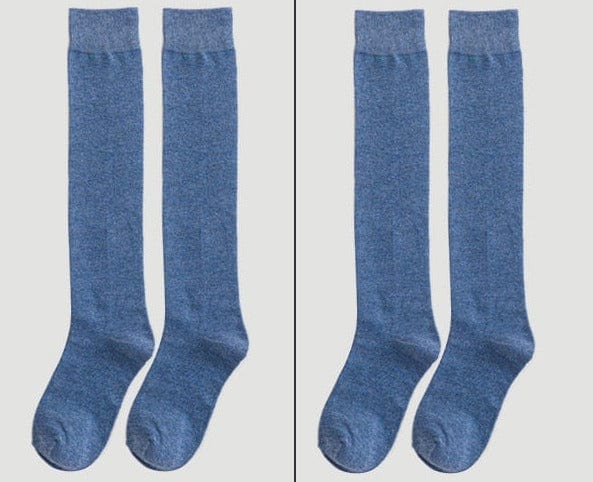 My Socks Bleu / 35-40 Bas Chaussette Haute