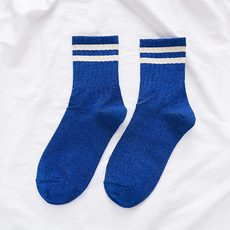 My Socks Bleu / 37-42 Chaussettes Pailletées Femme