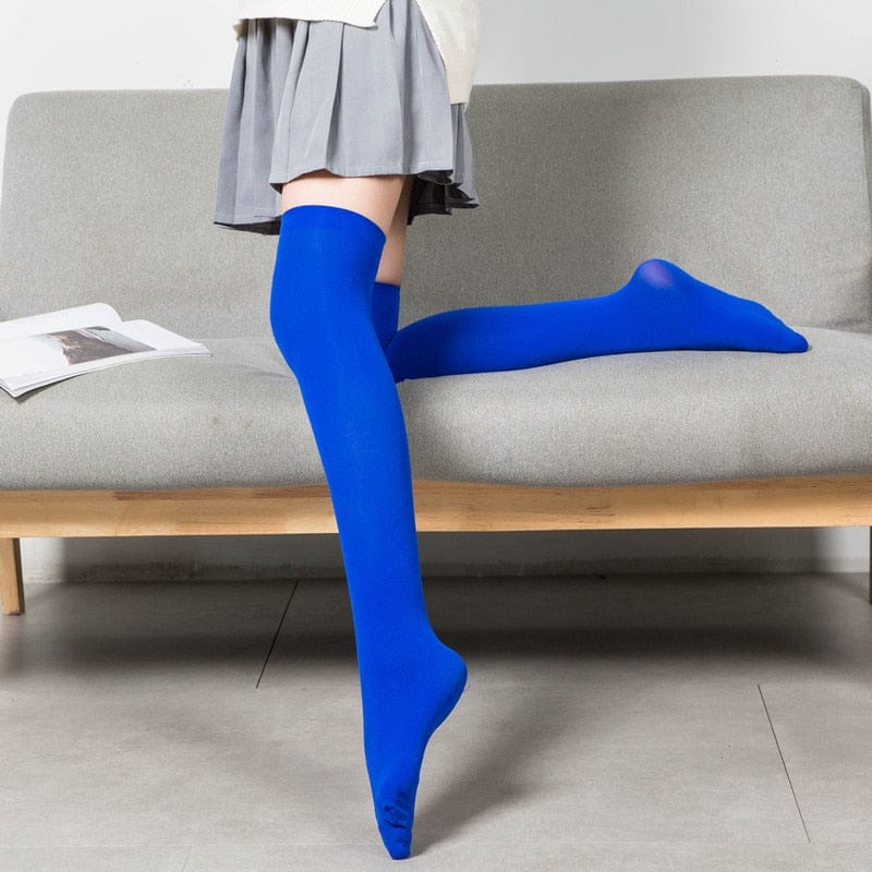 My Socks Bleu Foncé / Unique Collant Chaussette Haute