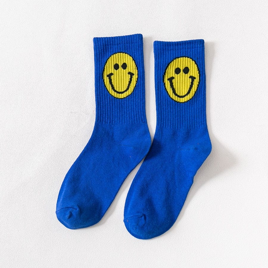 My Socks Bleu Marine / 35-42 Chaussette Fantaisie Emoji