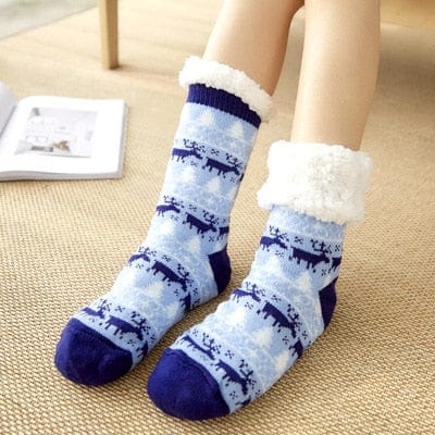 My Socks Bleu Marine / Unique Grosse Chaussettes De Noël Femme