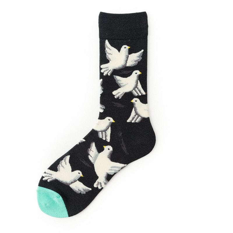 My Socks Colombe / 36-45 Chaussettes Fantaisie Animaux