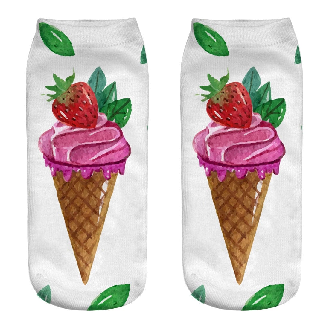 My Socks Fraise / 35-39 Chaussettes Glace