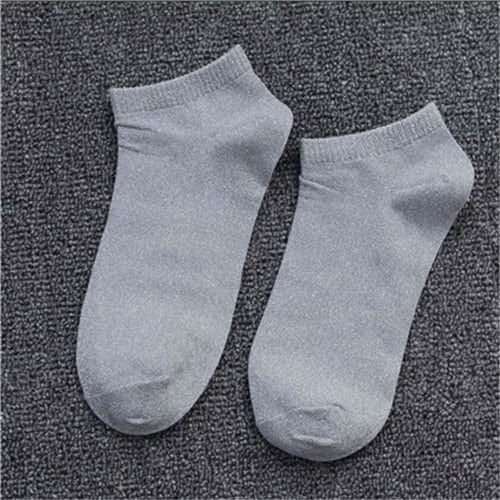 My Socks Gris / 34-39 Chaussettes Courtes Paillettes Femme