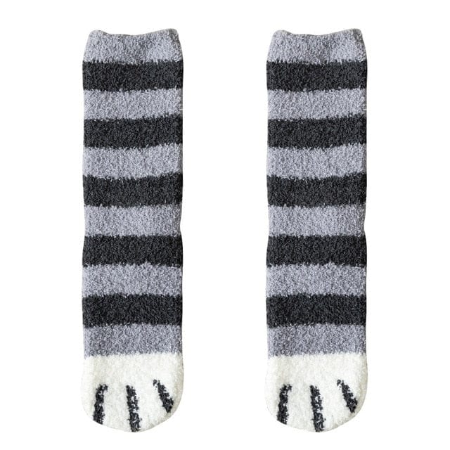 My Socks Gris / 34-40 Chaussette Hiver Chat