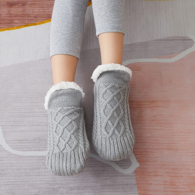 My Socks Gris / 35-39 Chaussettes Cocooning Antidérapantes
