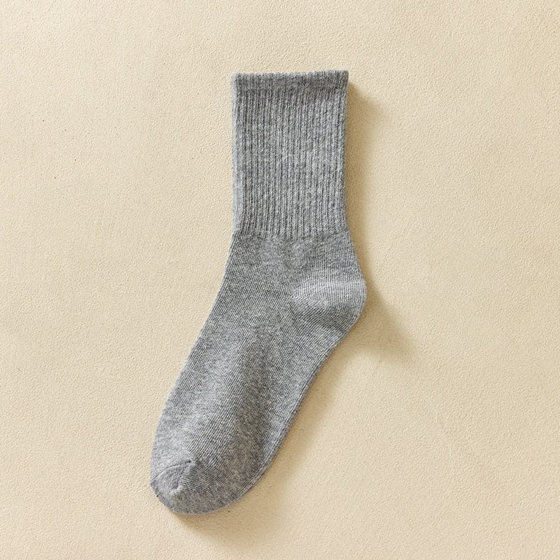 My Socks Gris / 35-39 Chaussettes Mi-Hautes Femme