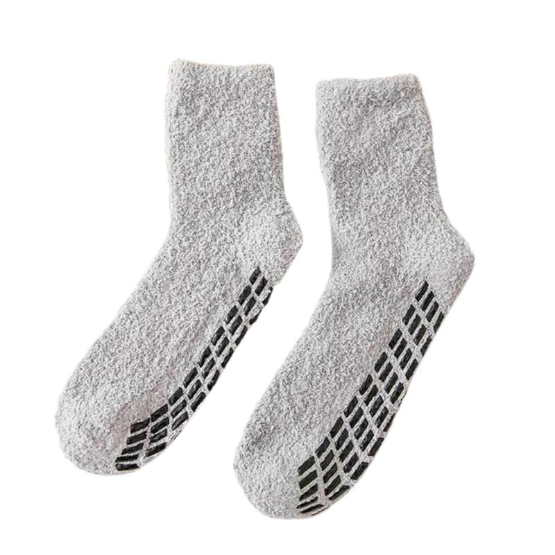 My Socks Gris / 40-45 Chaussette Antidérapante Homme Hiver
