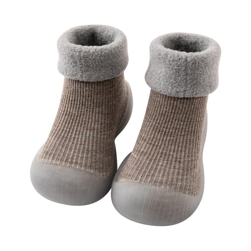 My Socks Gris / 6-12 Mois Chaussettes Antidérapantes Bébé Premiers Pas