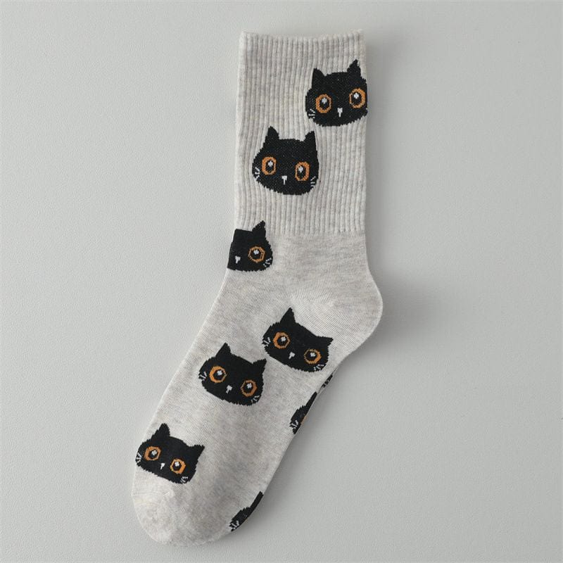 My Socks Gris Clair / 35-40 Chaussettes Rigolotes Chats