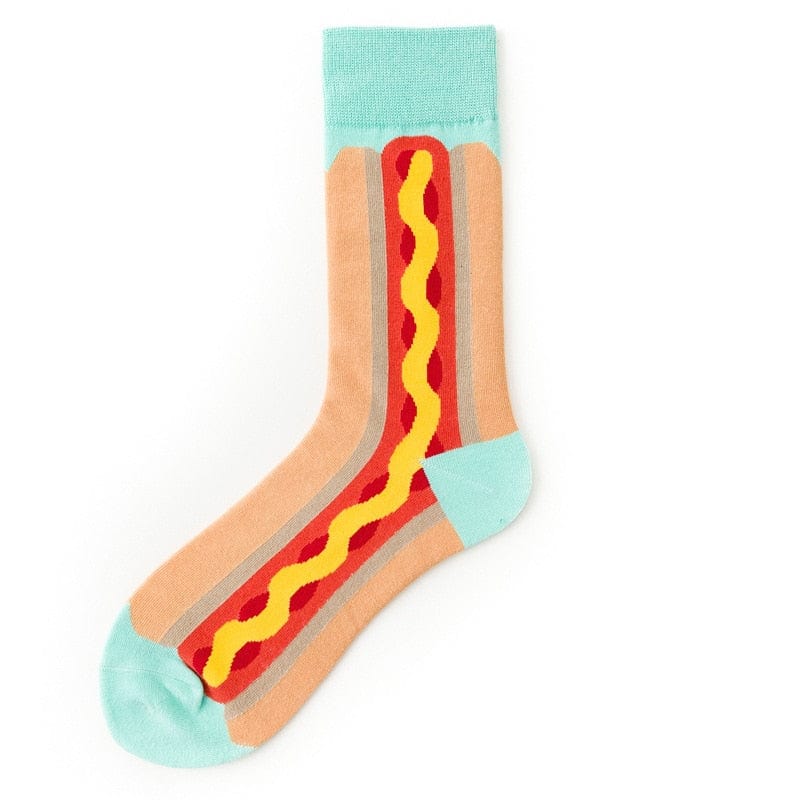 My Socks Hot-Dog / 36-45 Chaussettes Hot Dog