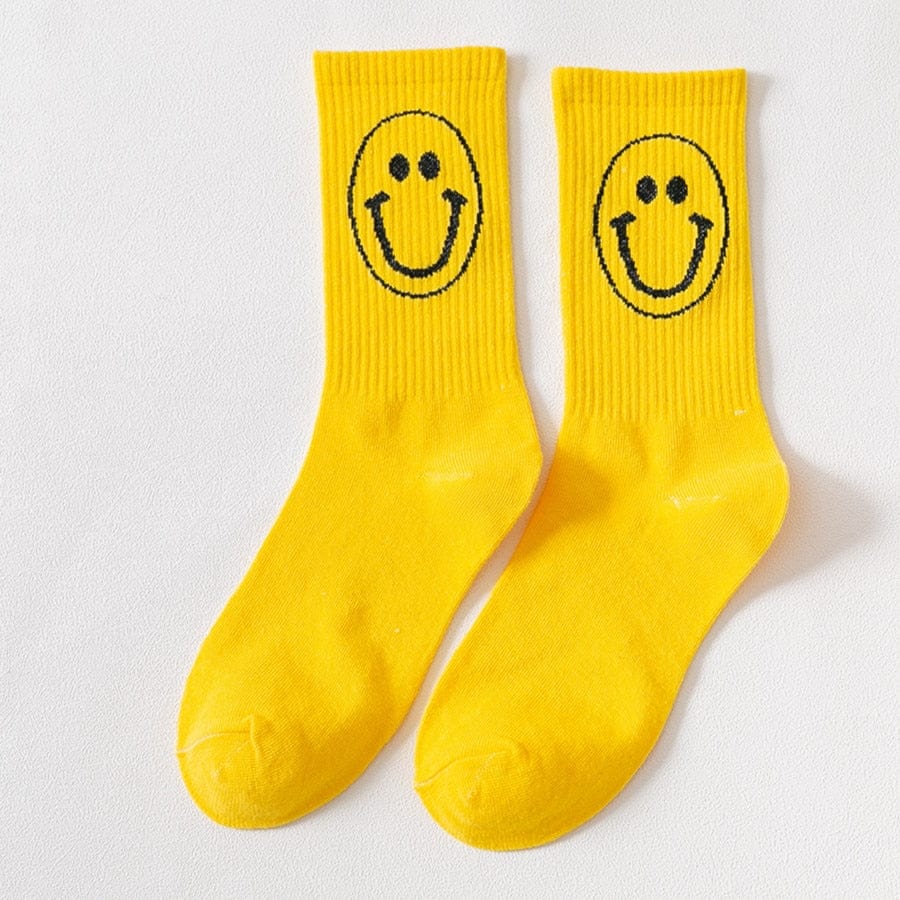 My Socks Jaune / 35-42 Chaussette Fantaisie Emoji