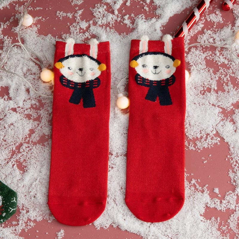 My Socks Lapin Blanc / Unique Chaussettes De Noël À Porter