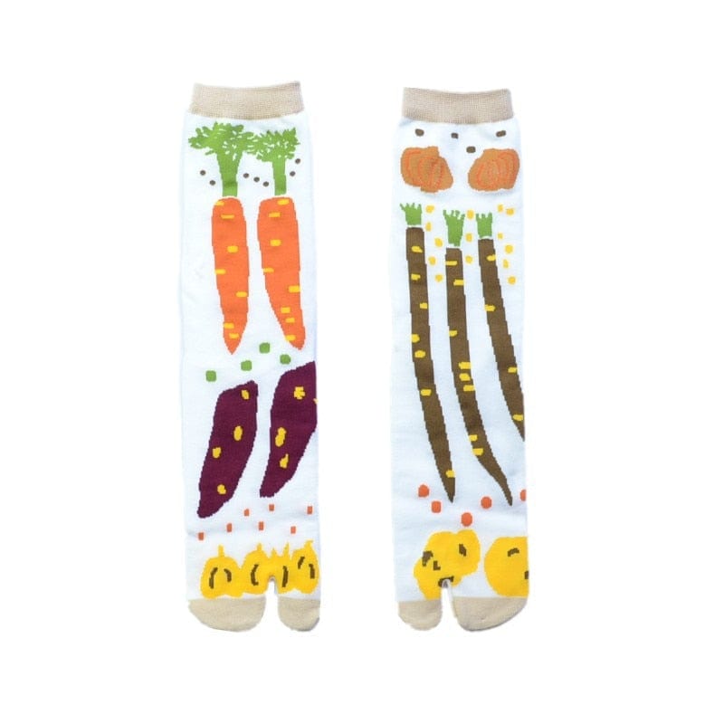 My Socks Légumes / Unique Chaussettes Japonaises 2 Doigts