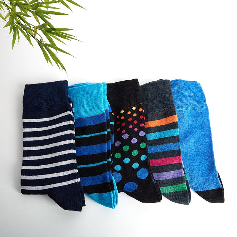 My Socks Lot 4 - 5 Paires / 42-46 Chaussette Bambou Homme Fantaisie