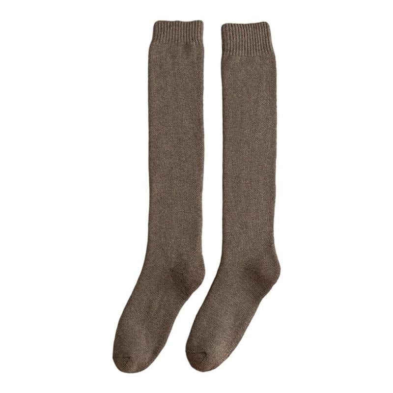 My Socks Marron / 39-45 Chaussettes Hautes Homme Laine