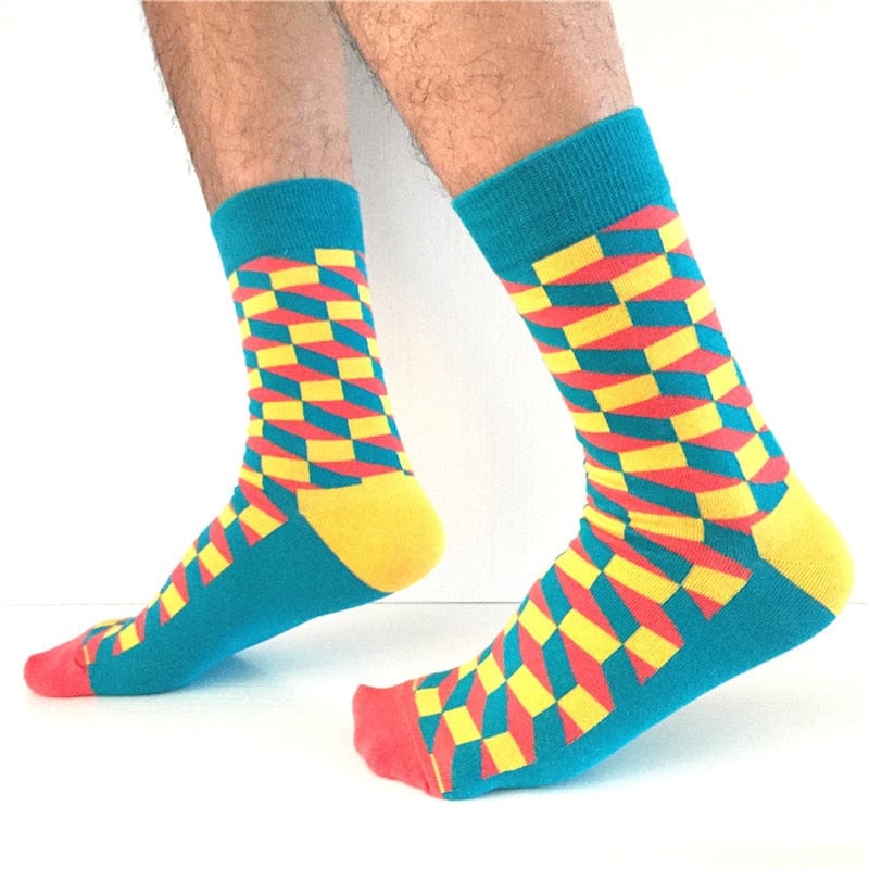 My Socks Multicolore / 10 Paires / 40-47 Chaussettes De Contention Homme Fantaisie