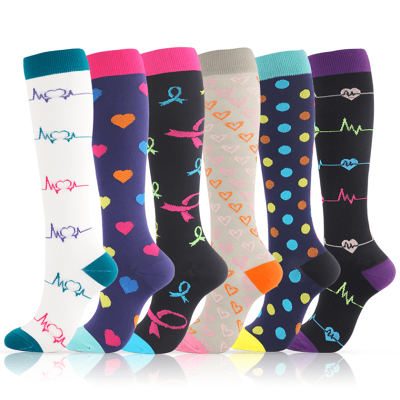 My Socks Multicolore / 6 Paires / 37-39 Chaussettes De Contention Femme Originales