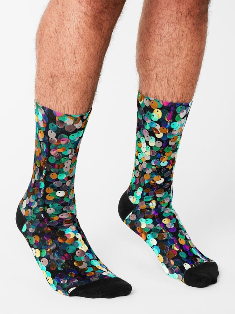 My Socks Multicolore / Unique Chaussettes Pailletées
