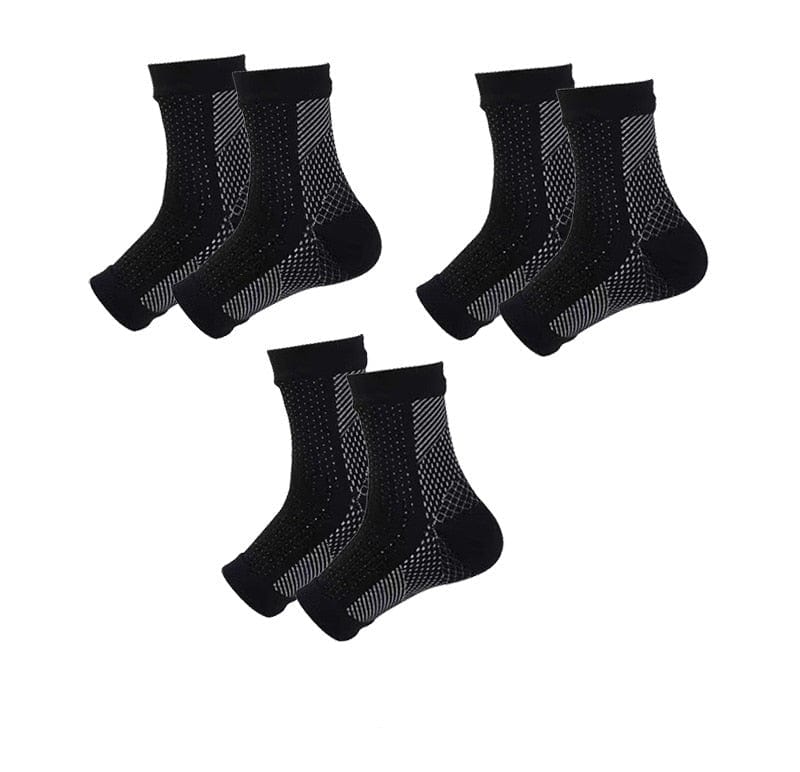 My Socks Noir / 3 Paires / 38-44 Chaussettes Sport Anti-Transpiration