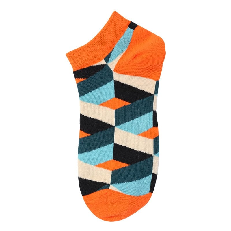My Socks Orange / 39-43 Chaussette Basse Motif