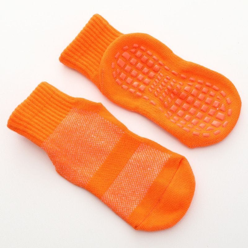 My Socks Orange / Unique Chaussette Antidérapante Trampoline