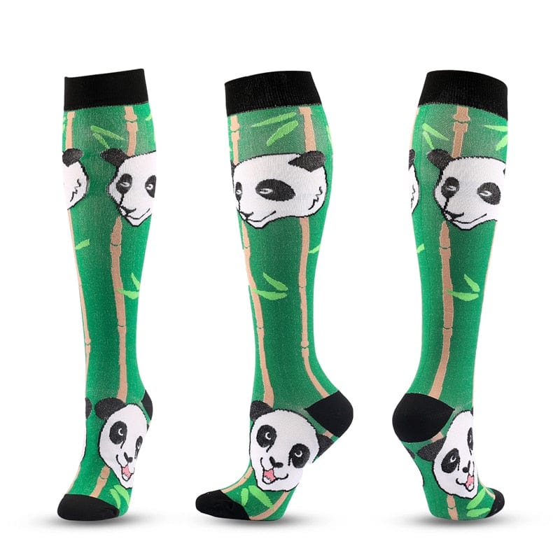 My Socks Pandas / S/M - Mollet 30 à 41 cm Chaussette De Contention Classe 3 Fantaisie