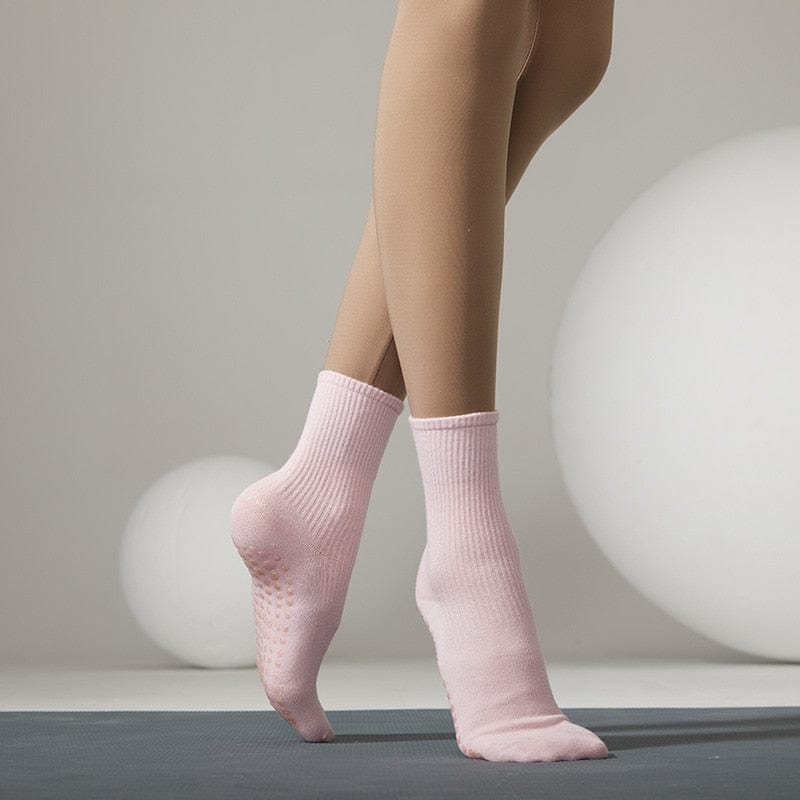 My Socks Rose / 35-40 Chaussettes Yoga Antidérapantes