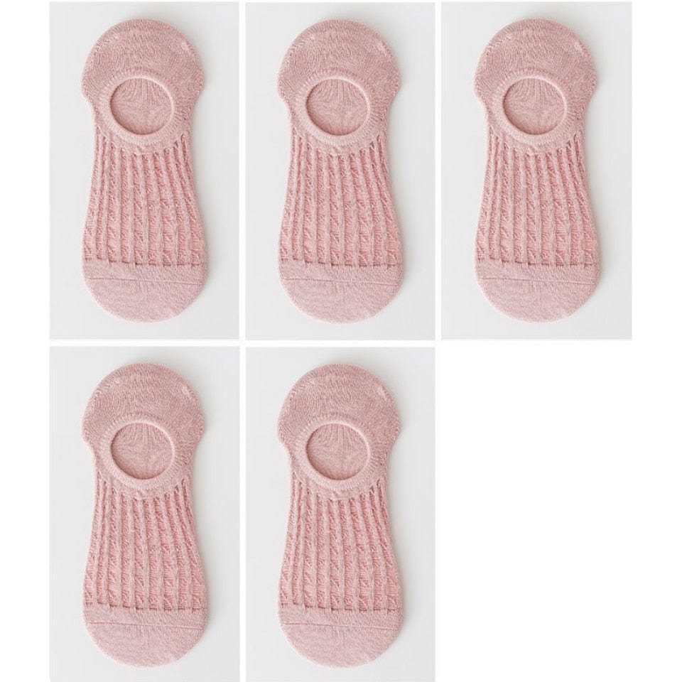My Socks Rose / 5 Paires / 33-37 Petite Chaussette Basse