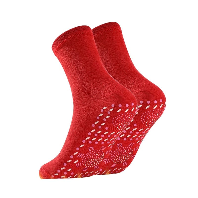 My Socks Rouge / 37-43 Chaussettes Antidérapantes Adulte