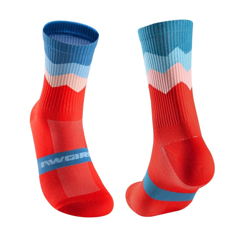 My Socks Rouge / 39-45 Chaussettes Montantes Sport