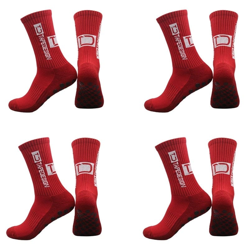 My Socks Rouge / 4 Paires / 38-44 Chaussettes Chauffantes Foot