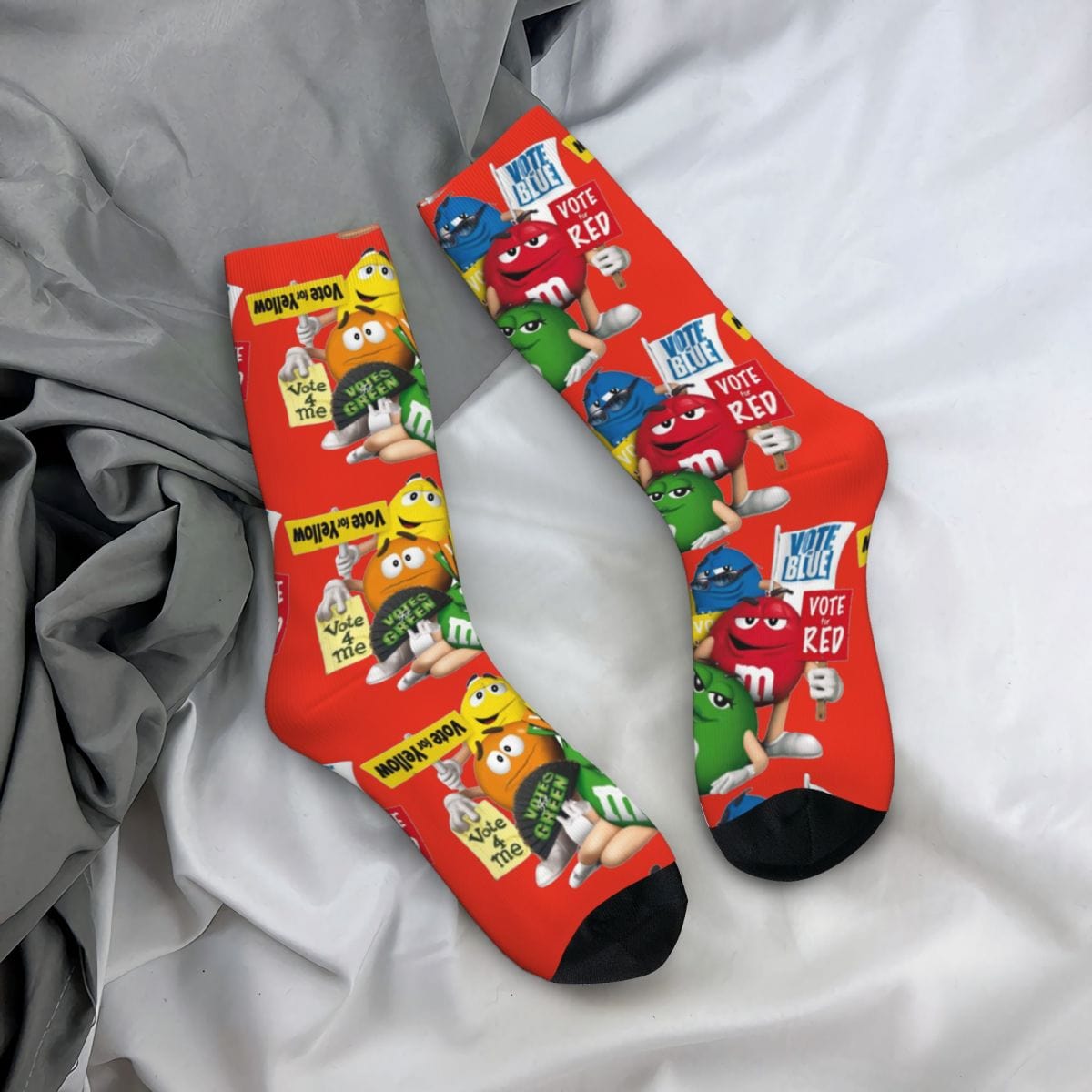 My Socks Rouge / Unique Chaussettes M&M's