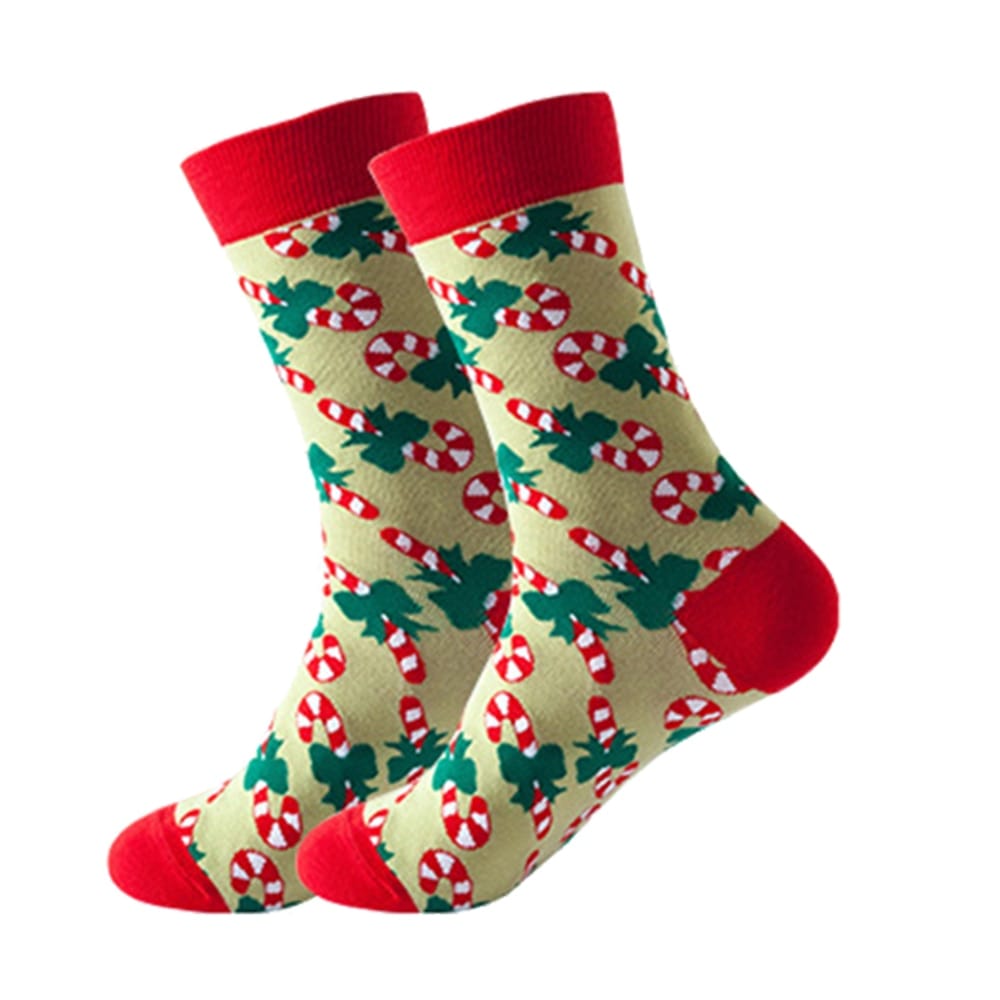 My Socks Sucre d'Orge / Unique Chaussettes Fantaisie Adulte De Noël