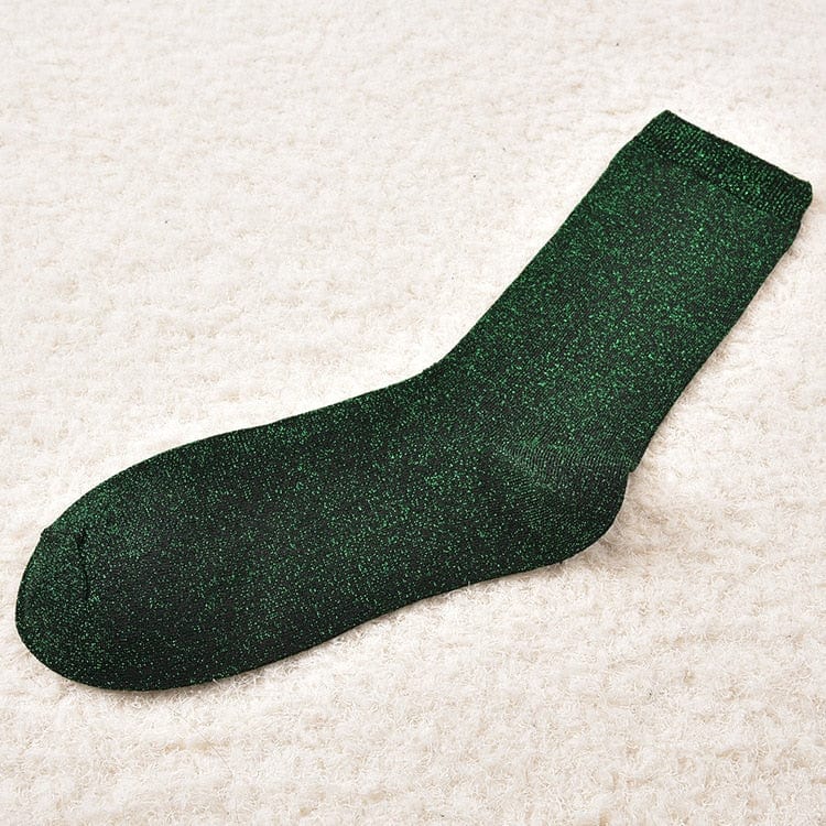 My Socks Vert / 35-40 Chaussettes Paillettes Vertes