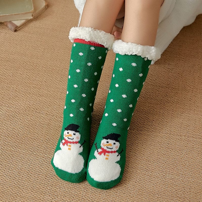 My Socks Vert Bonhomme De Neige / Unique Grosses Chaussettes De Noël