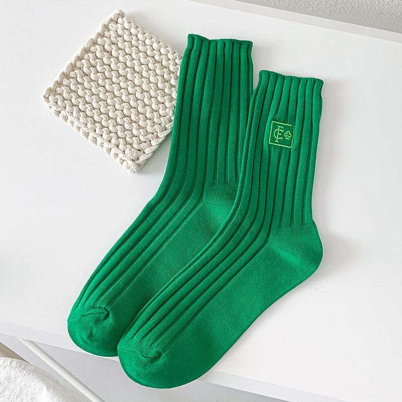 My Socks Vert / Unique Chaussette Mi-Haute