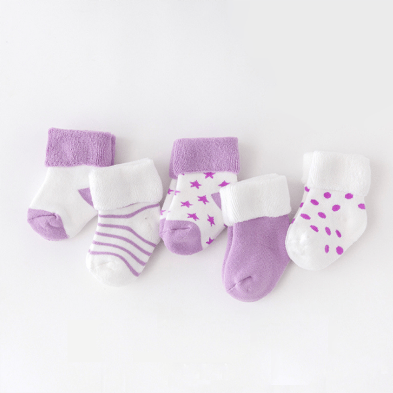 My Socks Violet / 0 à 6 Mois Chaussette Épaisse Bébé