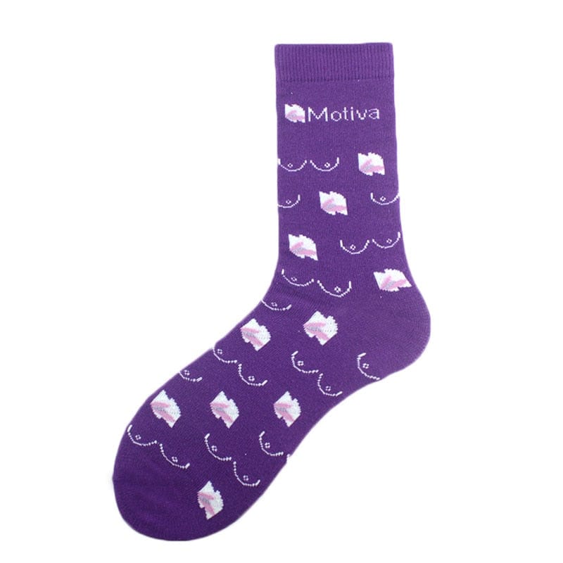My Socks Violet / 35-43 Chaussettes Rigolotes Infirmières